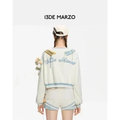 13De Marzo Bear Deconstruct Sweater Top