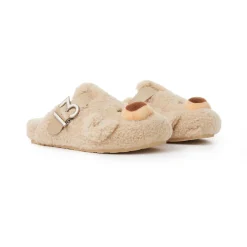 13De Marzo Bear Fleece Slip On Birkenstock Khaki