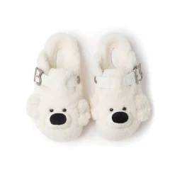 13De Marzo Bear Fleece Slip On Birkenstock White