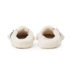 13De Marzo Bear Fleece Slip On Birkenstock White