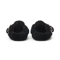 13De Marzo Bear Fleece Slip On Birkenstock Black