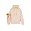 13De Marzo Bear Forearm Hoodie Cream