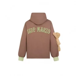 13De Marzo Bear Forearm Hoodie Brown