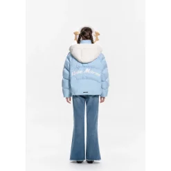 13De Marzo Bear Hood Down Jacket Blue