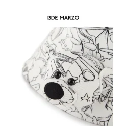 13De Marzo Bear Illustrate Inside-out Bucket Hat