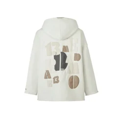 13De Marzo Bear Malposition Logo Hoodie White
