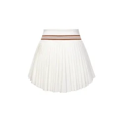 13De Marzo Bear Tennis Sports Pleated Skirt Beige