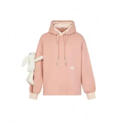 13De Marzo Bunny Forearm Hoodie Pink