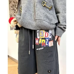 13De Marzo Clipping Logo Bear Shorts Black