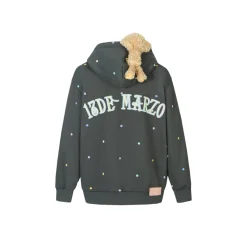 13De Marzo Colored Dots Zip Up Hoodie Dark Grey