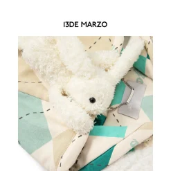 13De Marzo Diamond Check Patch Coat White