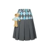 13De Marzo Diamond Checked Long Skirt
