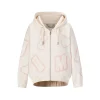13De Marzo Digital Logo Monogram Hoodie Beige
