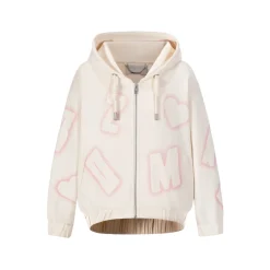 13De Marzo Digital Logo Monogram Hoodie Beige