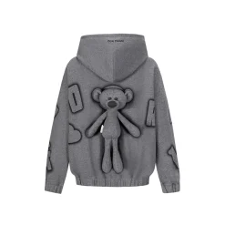 13De Marzo Digital Logo Monogram Hoodie Gray