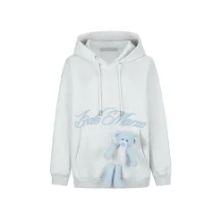 13De Marzo Dooozoo Pocket Bear Hoodie Gray