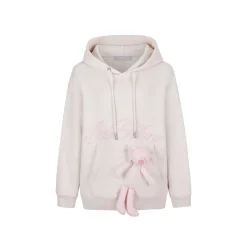 13De Marzo Dooozoo Pocket Bear Hoodie Pink