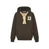13De Marzo Doozoo Bear Adjustable String Hoodie Brown