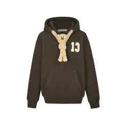 13De Marzo Doozoo Bear Adjustable String Hoodie Brown