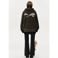 13De Marzo Doozoo Bear Adjustable String Hoodie Brown