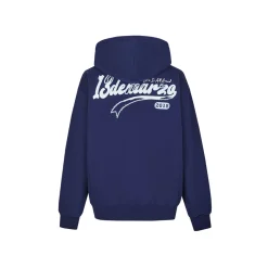 13De Marzo Doozoo Bear Adjustable String Hoodie Navy Blue