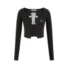 13De Marzo Doozoo Bear Buckle Cardigan Black