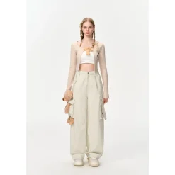 13De Marzo Doozoo Bear Buckle Cardigan Khkai