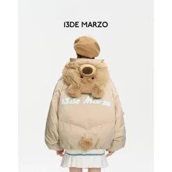 13De Marzo Doozoo Cosplay Bear Down Jacket Khaki