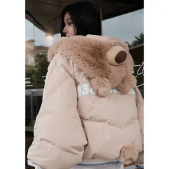 13De Marzo Doozoo Cosplay Bear Down Jacket Khaki