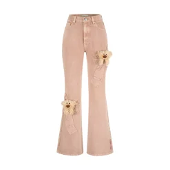 13De Marzo Doozoo Denim Bow Jeans Pink