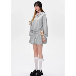 13De Marzo Doozoo Drawstring Bud Skirt Gray