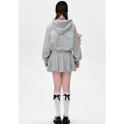 13De Marzo Doozoo Drawstring Bud Skirt Gray