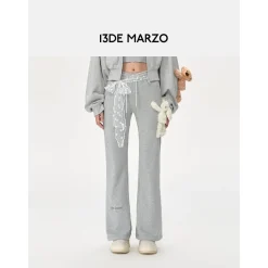 13De Marzo Doozoo Flare Sweat Pants Gray
