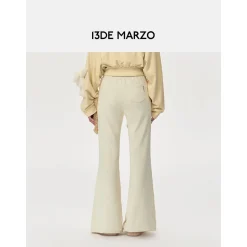13De Marzo Doozoo Flare Sweat Pants Beige