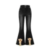 13De Marzo Doozoo Flare Washed Jeans Black