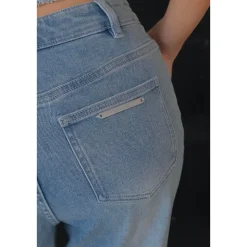 13De Marzo Doozoo Flare Washed Jeans Blue