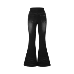 13De Marzo Doozoo Flare Washed Jeans Black