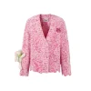 13De Marzo Doozoo Fruit Weave Cardigan Pink