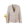 13De Marzo Doozoo Fruit Weave Cardigan White