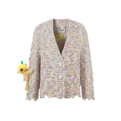 13De Marzo Doozoo Fruit Weave Cardigan White