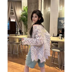13De Marzo Doozoo Fruit Weave Cardigan White