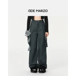 13De Marzo Doozoo Giant Bear Cargo Pants Dark Grey