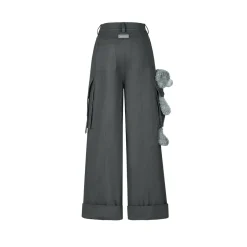 13De Marzo Doozoo Giant Bear Cargo Pants Dark Grey