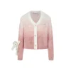 13De Marzo Doozoo Gradient Cardigan Pink