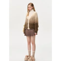 13De Marzo Doozoo Gradient Cardigan Khaki