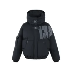 13De Marzo Doozoo Graffiti Logo Down Jacket Black