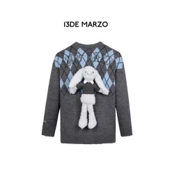 13De Marzo Doozoo ID Card Retro Cardigan Blue