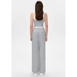 13De Marzo Doozoo Knee Hollow Out Heart Sweat Pants Gray
