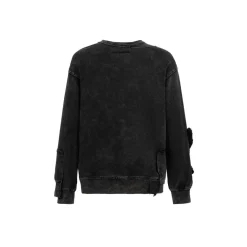 13De Marzo Doozoo Malposition Washed Sweater Black