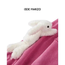 13De Marzo Doozoo Malposition Washed Sweater Pink
